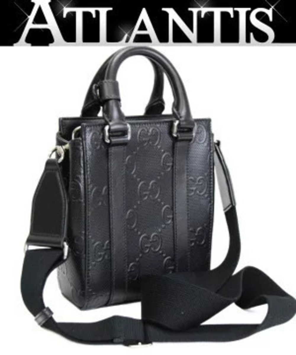 Gucci tote bag GG embossed black
